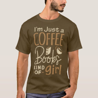 T-shirt BoverJe Ne Suis Qu'Un Café Livres Lover Women Girl