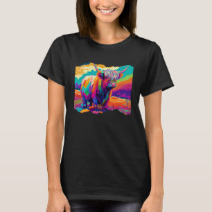 T-shirt Bovins Vache Coloré  1