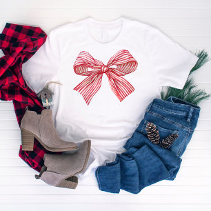 T-shirt Bow Aquarelle Rouge