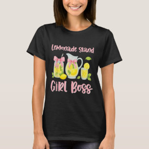 T-shirt Bow Coquette Lemonade Stand Girl Boss Ceo Lemon Ju