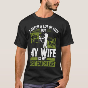 T-shirt Bowfisher Meilleure capture de vie Fiançailles de