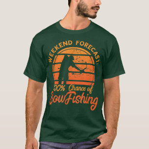 T-shirt BowFishing 100 Week-end Prévision Retro Vintage Bo