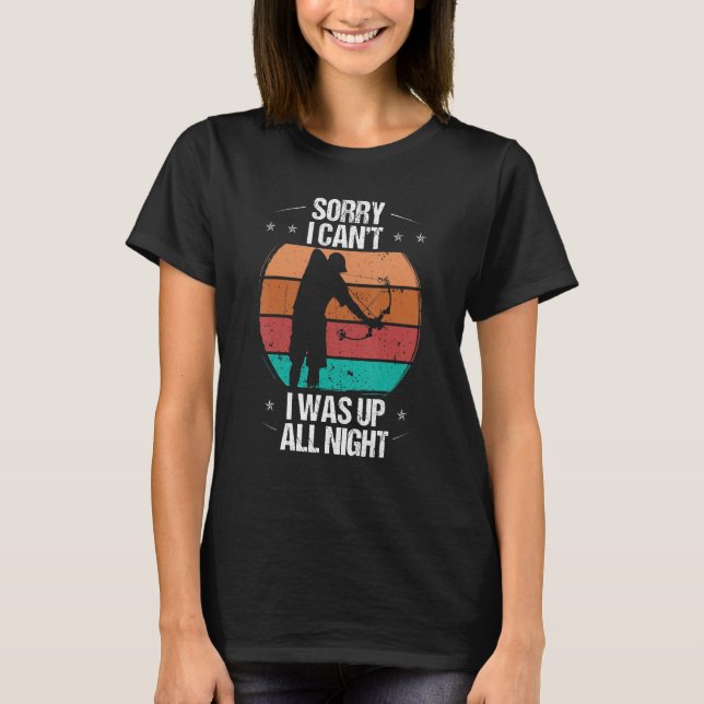 T-shirt Bowfishing at Night Sorry I cant Bowfisher Bow Hun (Devant)