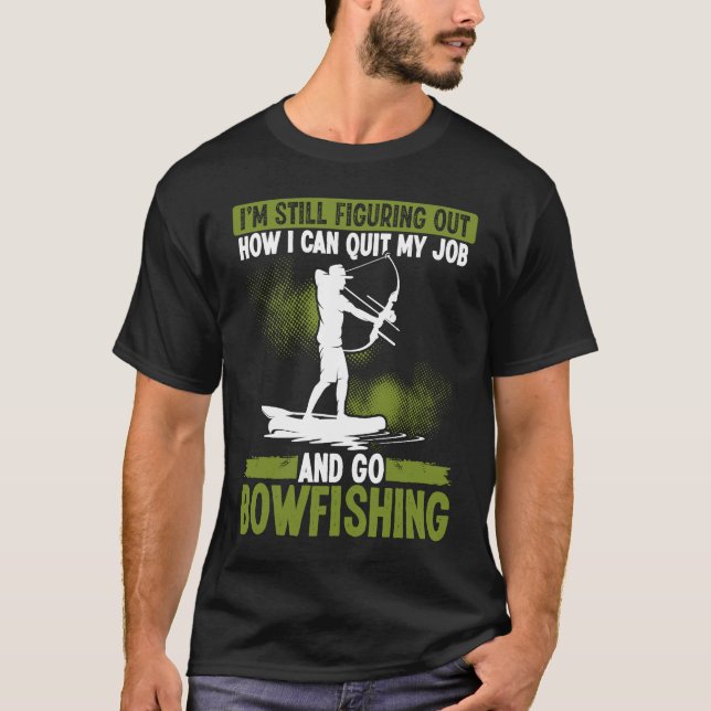 T-shirt Bowfishing Bowhunter Fisherman Archer Airboat Bowf (Devant)