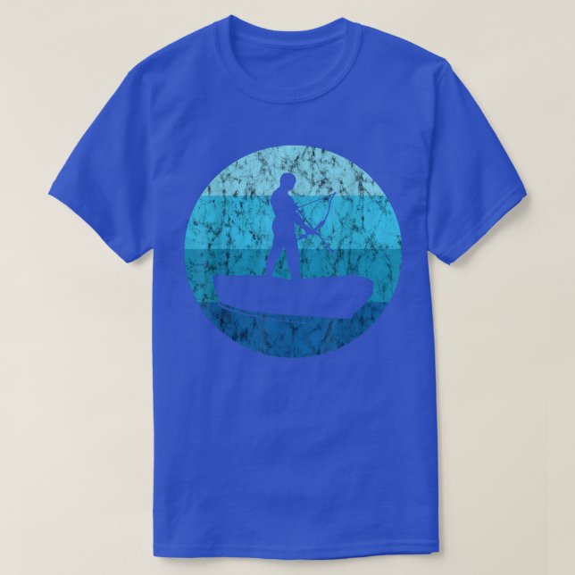T-shirt BowFishing Bowpêcheur Arrow Fish Bow Hunter Reto (Design devant)