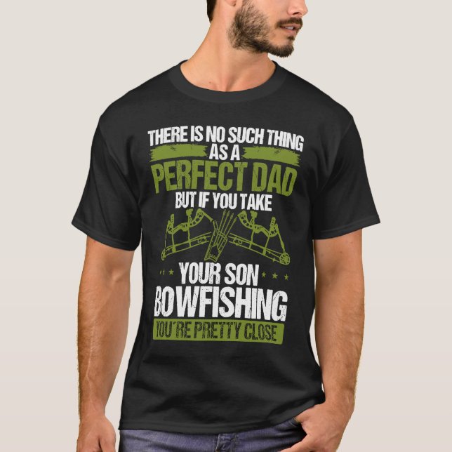 T-shirt Bowfishing Dad Fisherman Fathers Day Bowfisher Pap (Devant)