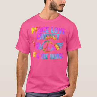 T-shirt Bowler Batsman Baseball Jeu Peace Love Cricket