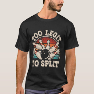 T-shirt Bowling Amusant Bowling Bowler Trop Léger Pour Fra