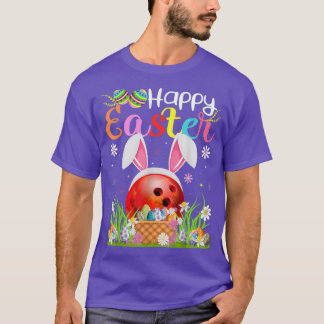 T-shirt Bowling Ball Bunny Oeuf Hung Drôle Bowling Ball Ha
