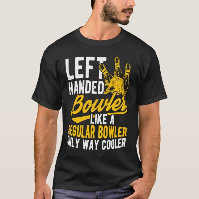 T-shirt Bowling Ball Pin Bowler Strike Team Bowling Alley  (Devant)