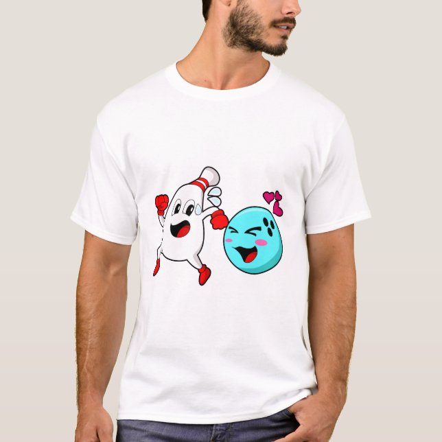 T-shirt Bowling Bowling Bowling (Devant)