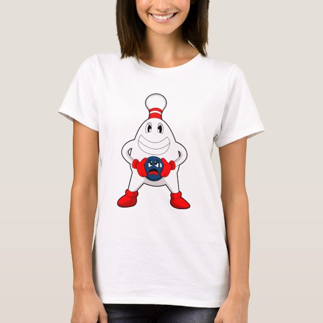 T-shirt Bowling Bowling pin Bowling Bowling (Devant)