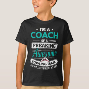 T-shirt Bowling Coach Bowling Team Coach Cadeau