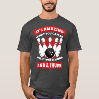 T-shirt Bowling Deux Doigts Un Pouce T
