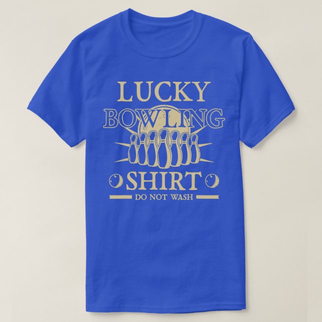 T-shirt Bowling Dit Drôle Lucky Bowling T (Design devant)