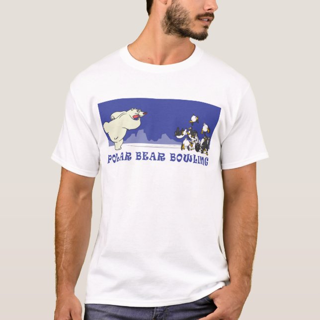 T-SHIRT BOWLING D'OURS BLANC (Devant)