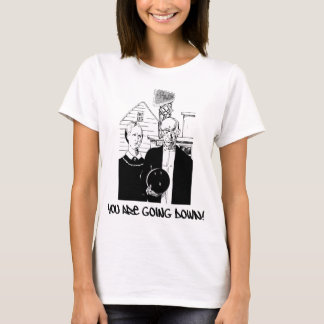 T-shirt Bowling drôle vous descendez !