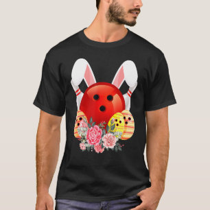 T-shirt Bowling Easter Bunny Egg 2022 Fleurs de lapin
