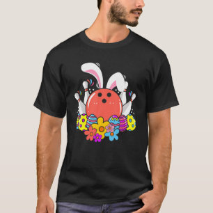 T-shirt Bowling Easter Bunny Egg 2022 Fleurs de lapin Pasc