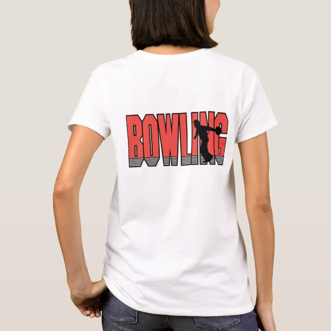 T-shirt Bowling en rouge (Dos)