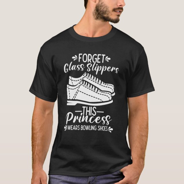 T-shirt Bowling Girl Princess Pin Bowler Strike Bowling Te (Devant)