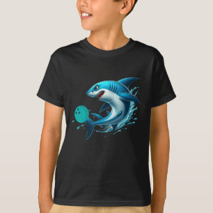 T-shirt Bowling Graphic Bowling Requin Jouer Bowlin
