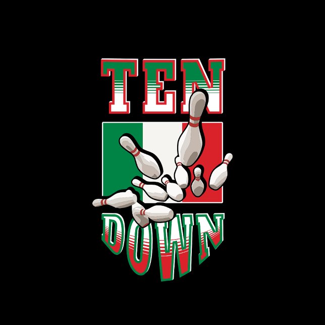 T-SHIRT BOWLING ITALIE LEAGUE TEAM STRIKE SPARE (Créateur téléchargé)