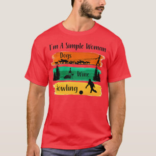 T-shirt bowling ix27m une simple femme T