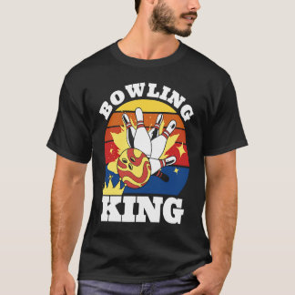 T-shirt Bowling King Evolution of Man Bowling