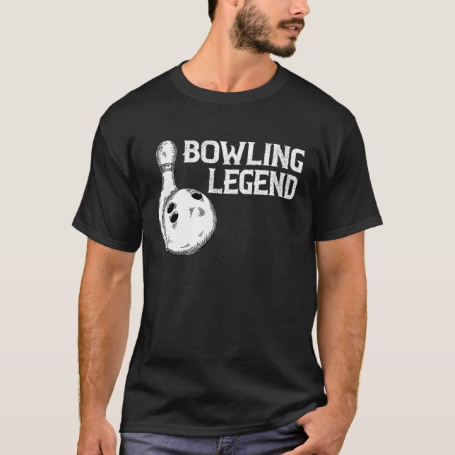 T-shirt Bowling Legend Strike Bowler Bowling Team Bowling  (Devant)