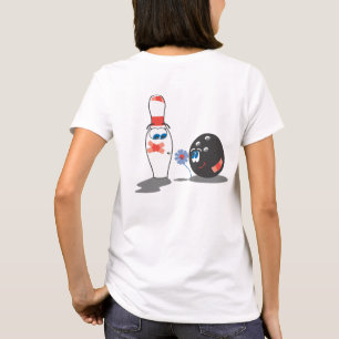 T-shirt Bowling Love Ball and Pin