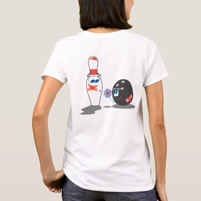 T-shirt Bowling Love Ball and Pin (Dos)
