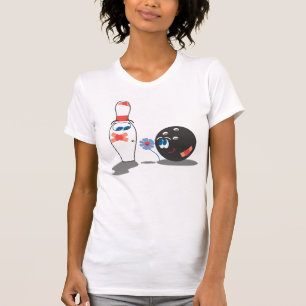 T-shirt Bowling Love Ball and Pin
