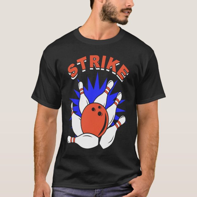 T-shirt bowling player bowler bowling game bowling (Devant)