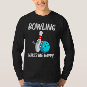 T-shirt Bowling Pour Hommes Femmes Bowling Équipe Jeu De R