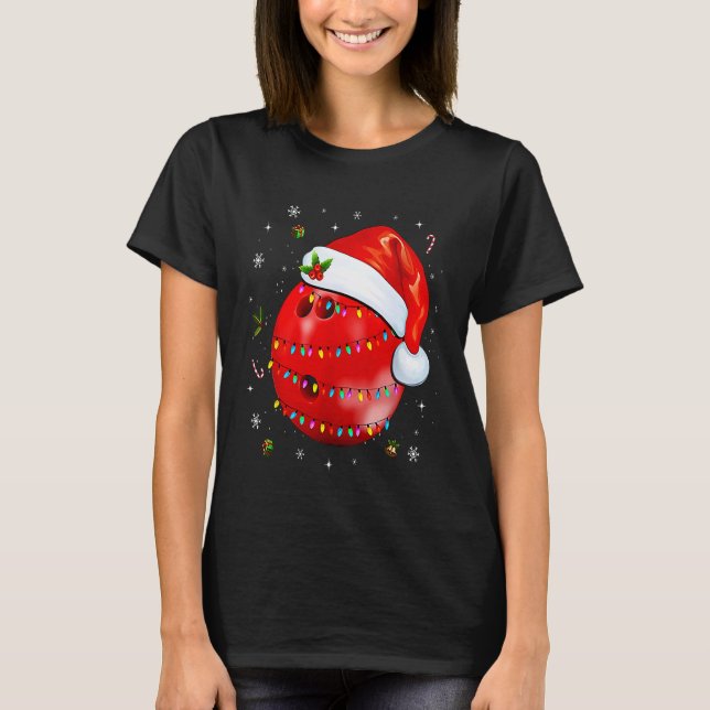 T-shirt Bowling Ugly Christmas Sport Bowls Xmas (Devant)