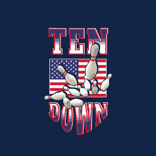T-SHIRT BOWLING USA LEAGUE TEAM STRIKE SPARE