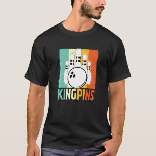 T-shirt Bowling vintage Bowler King Pins