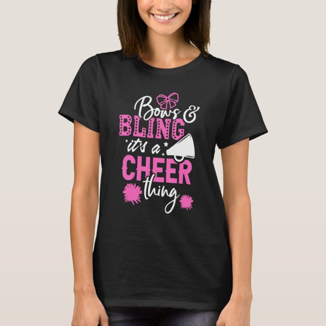 T-shirt Bows & Bling It's A Cheer Thing Cheerleading Cheer (Devant)
