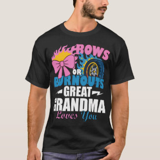 T-shirt Bows Ou Burnouts Grand Grand-Mère Vous Aime Genre 