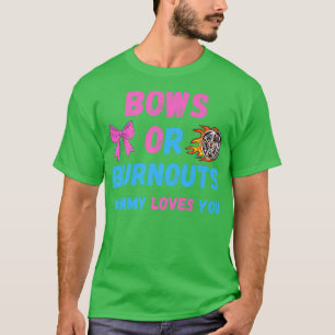 T-shirt Bows Ou Burnouts Maman Vous Aime Genre Révéler Béb