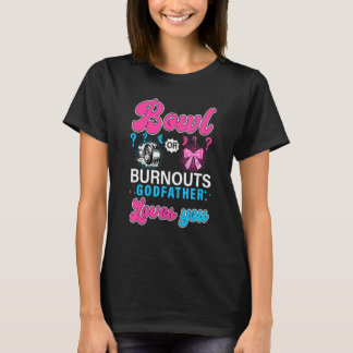 T-shirt Bows Ou Burnouts Parrain Vous Aime Révéler Le Sexe
