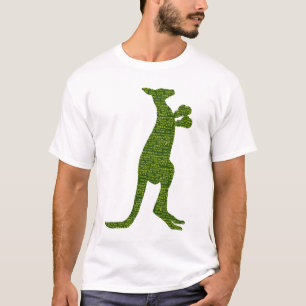 T-shirt Boxe australienne Kangaroo avec typographie de l'a