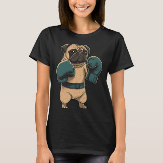 T-shirt Boxe Carlin chien Boxer Gants MIXED MARTIAL ART Ki