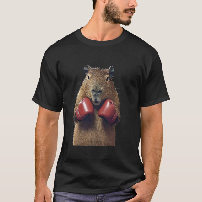 T-shirt Boxe de capybara (Devant)