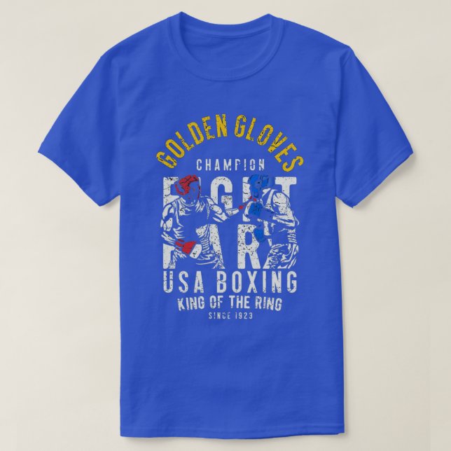 T-shirt Boxe de gants d'or (Design devant)