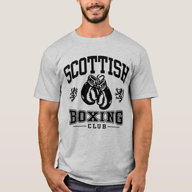 T-shirt Boxe écossaise (Devant)