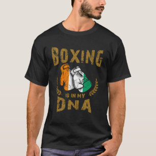 T-shirt Boxe est dans mon D N A Cote d Ivoire Drapeau Boxi