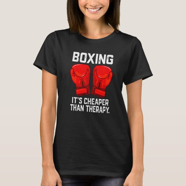 T-shirt Boxe est moins cher que Theraphy Boxing Therapy Bo (Devant)