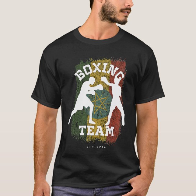 T-shirt Boxe Ethiopie Combat Sports Boxe (Devant)